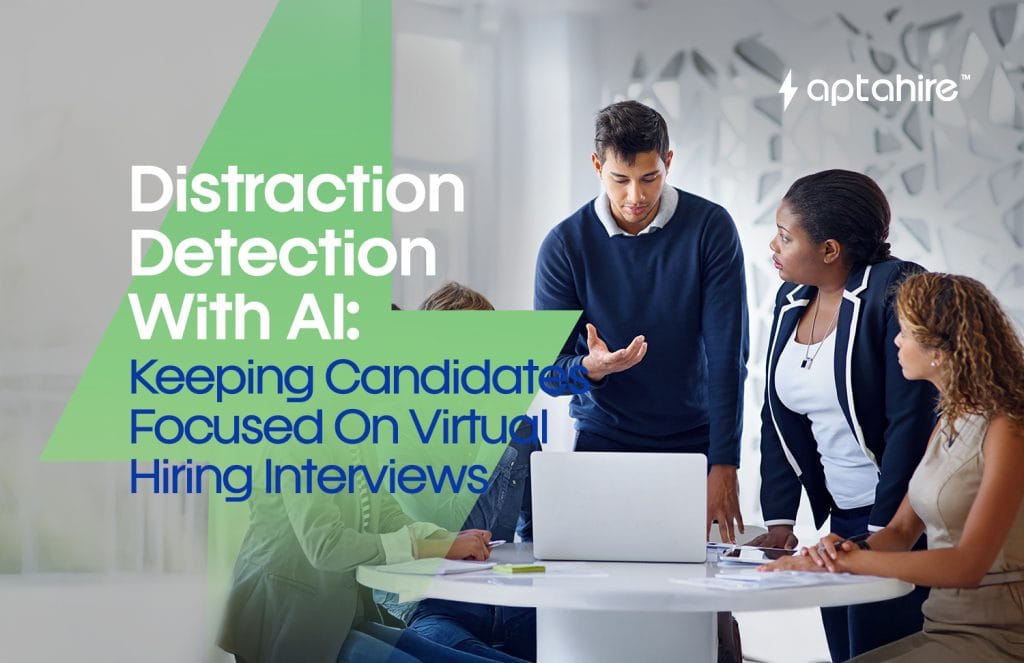 AI software monitoring candidate behavior during a virtual interview