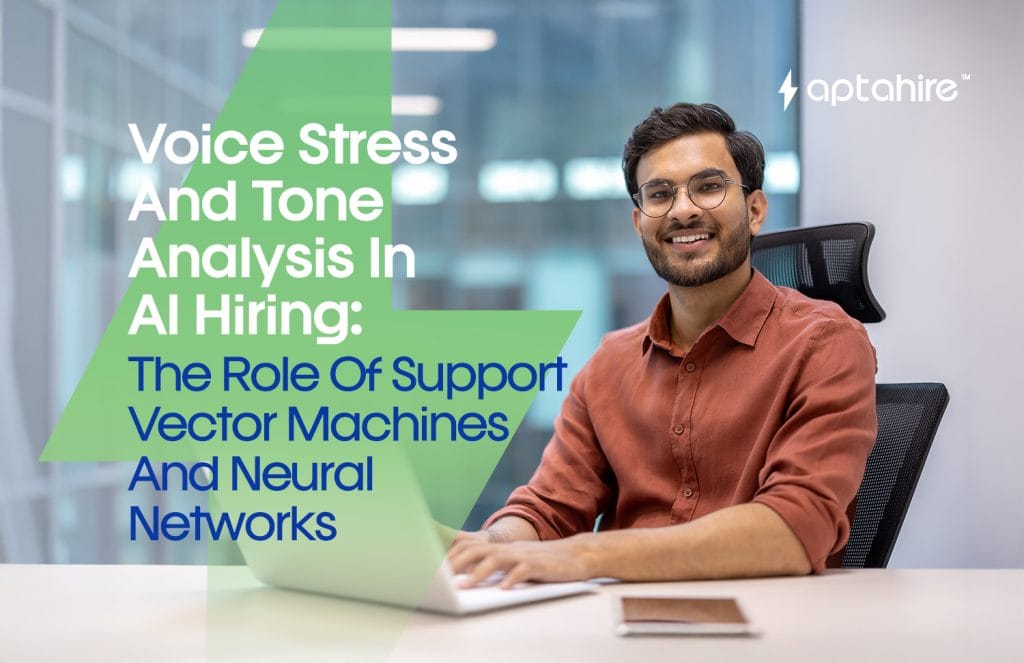 AI analyzing candidate’s voice tone during a virtual interview for stress and emotional cues