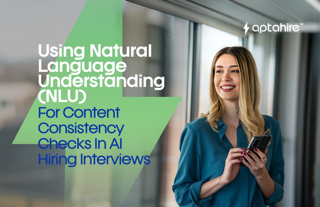 AI system analyzing candidate interview responses for consistency and coherence