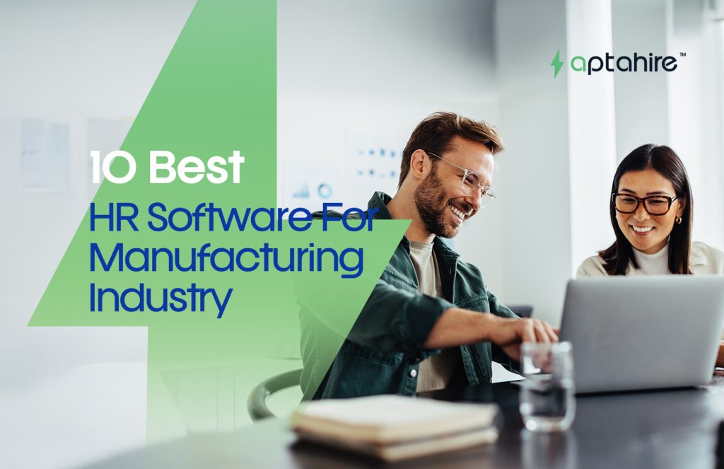HR software dashboard managing workforce in a modern manufacturing plant